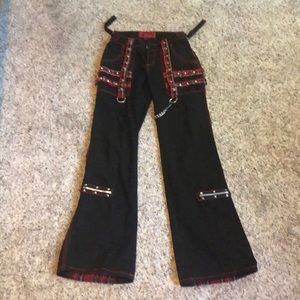 Red and Black Goth TRIPP Pants